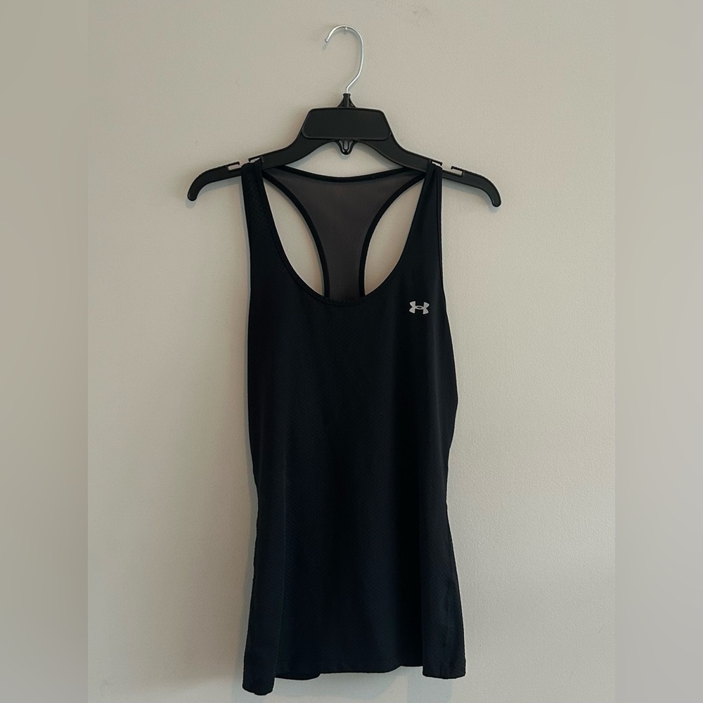 Black Athletic Racerback Tank Top